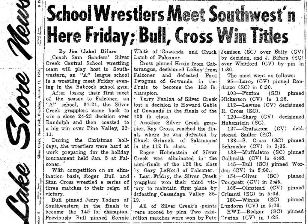 Silver Creek Wrestlers Maintain First Place