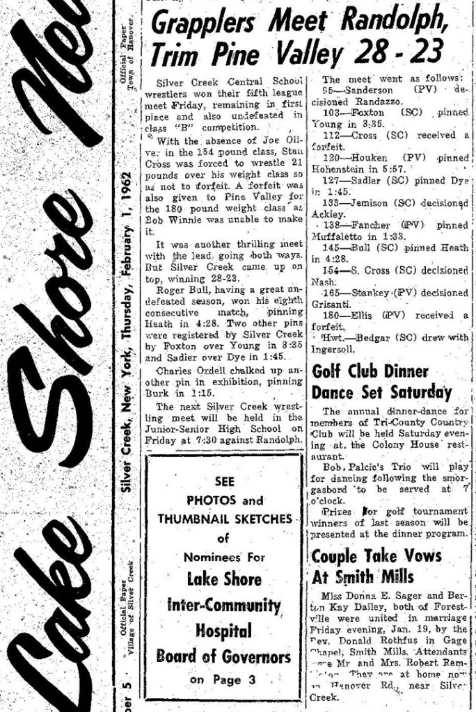 Grapplers Meet Randolph, Trim Pine Valley 28-23