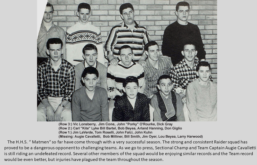 Hornell Wrestling 1959-1960