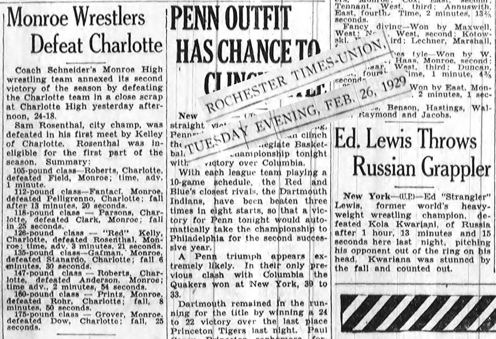 Monroe Wrestlers Defeat Charlotte