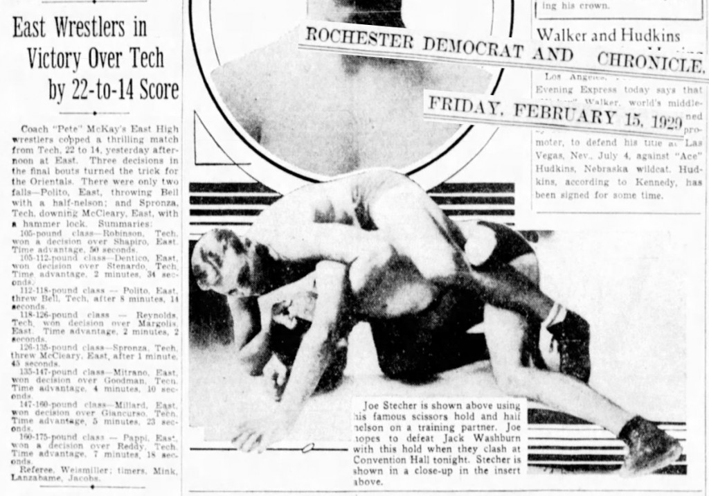 East Wrestlers in Victory Over Tech by 22-to-14 Score