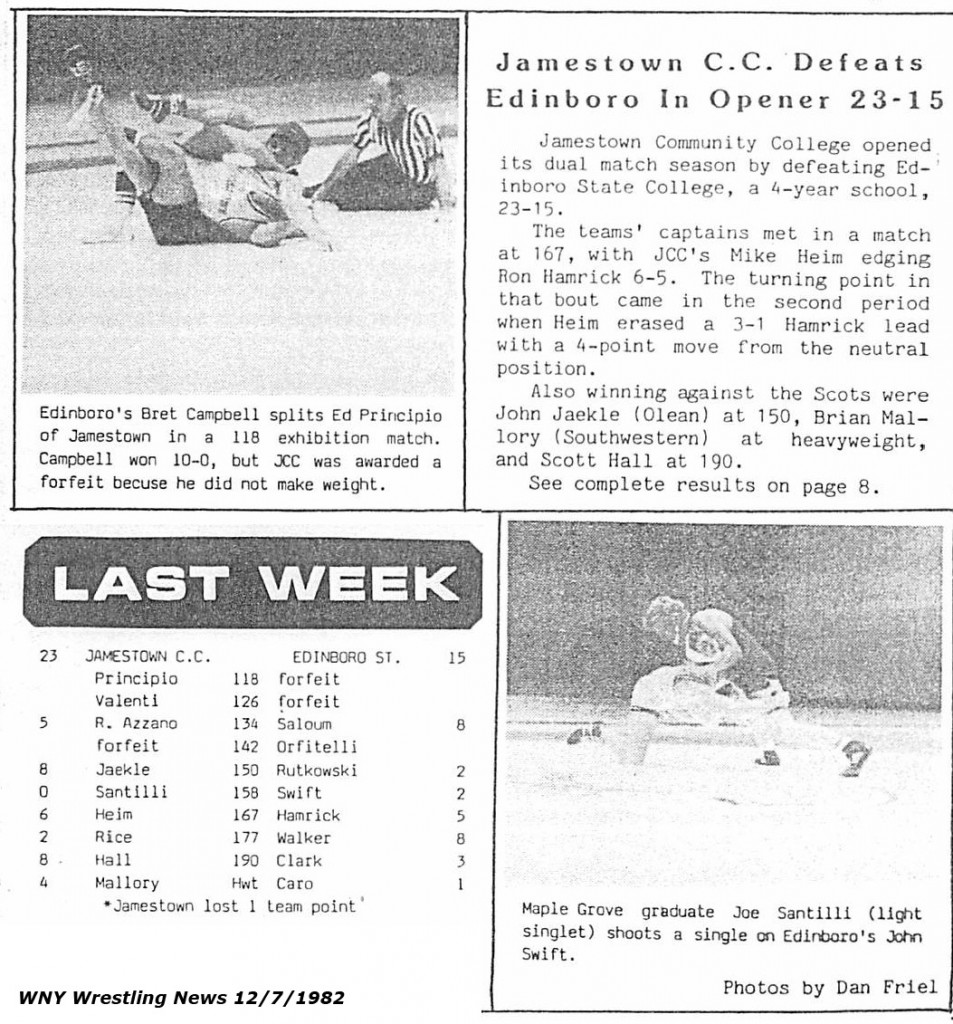 Jamestown C.C. Defeats Edinboro in Opener 23-15