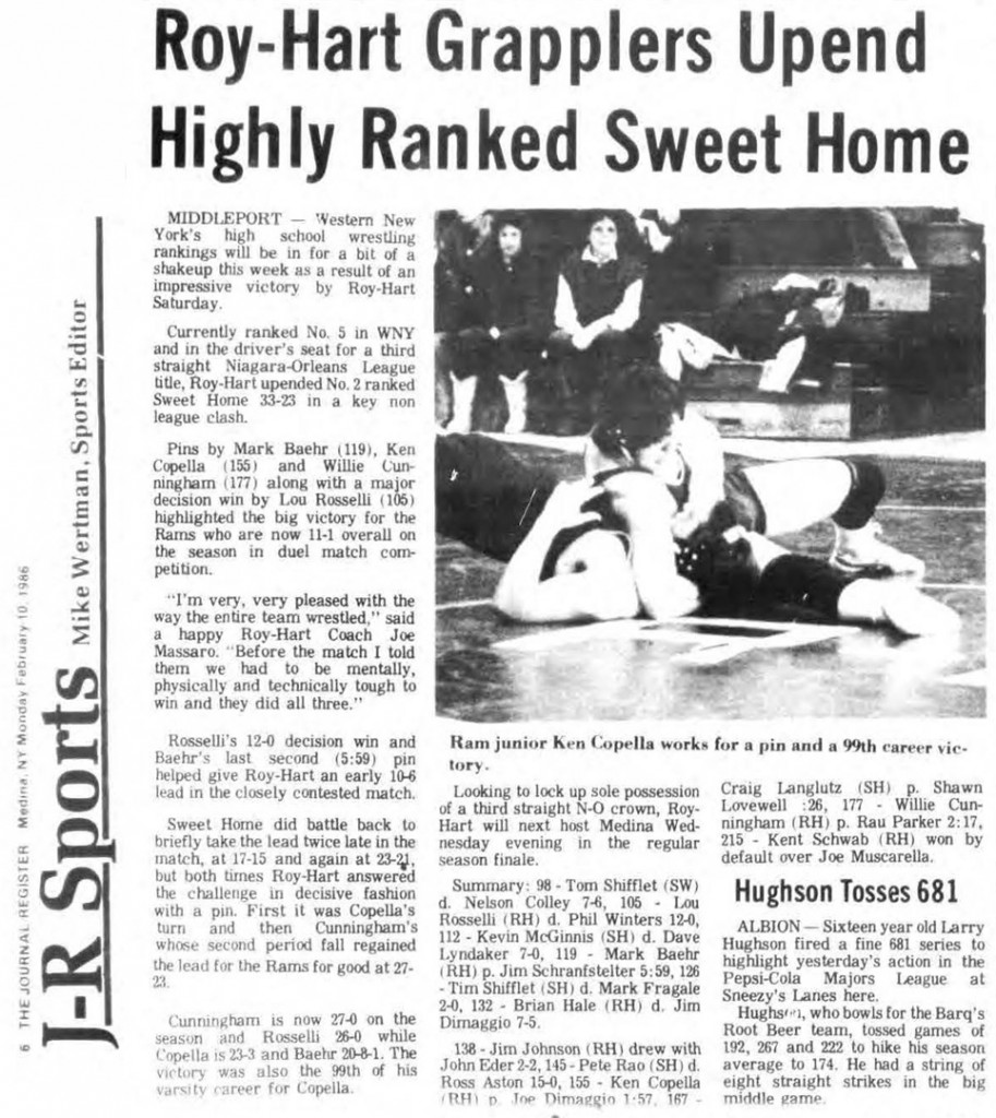 Roy-Hart Grapplers Upend Highly Ranked Sweet Home