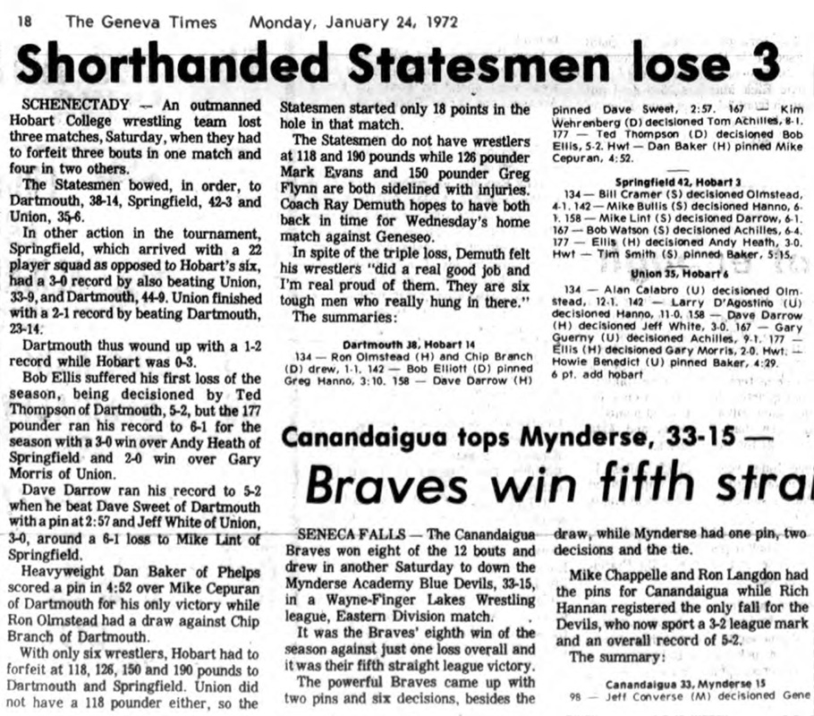 Shorthanded Statesmen lose 3