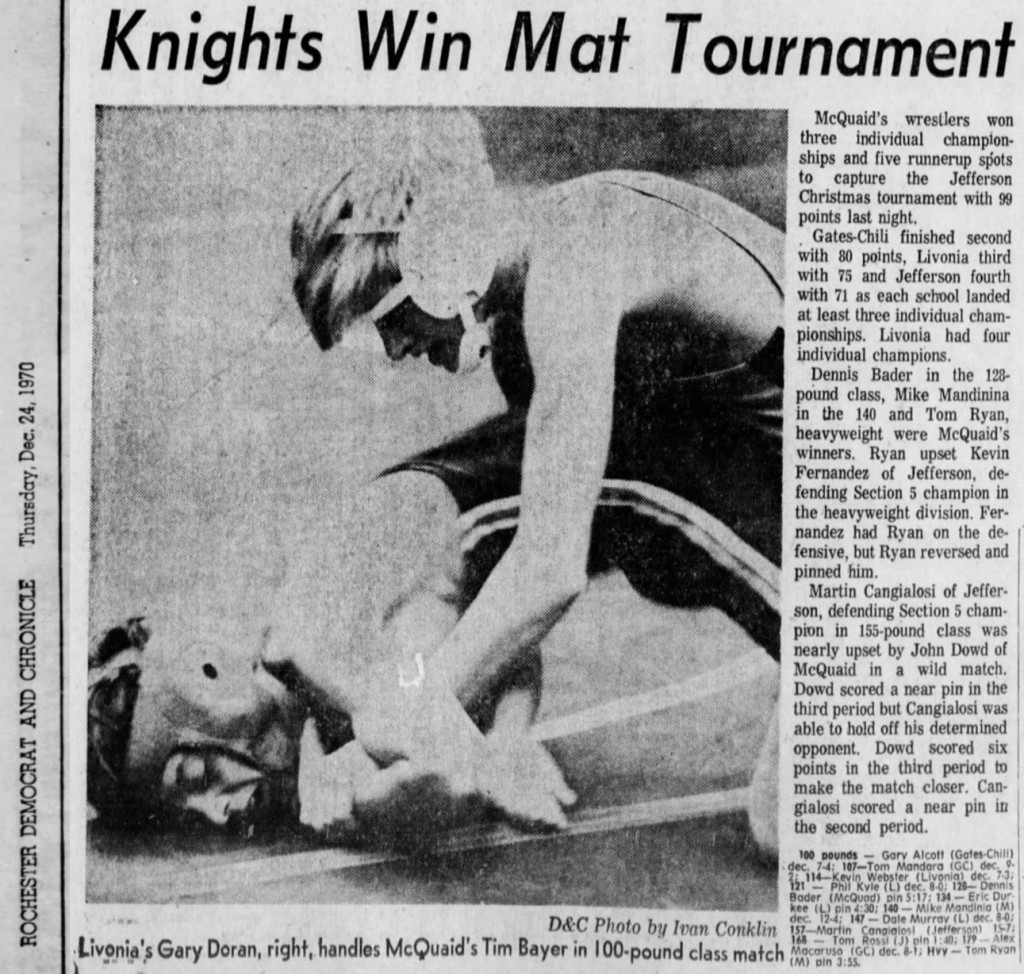 Knights Win Mat Tournament