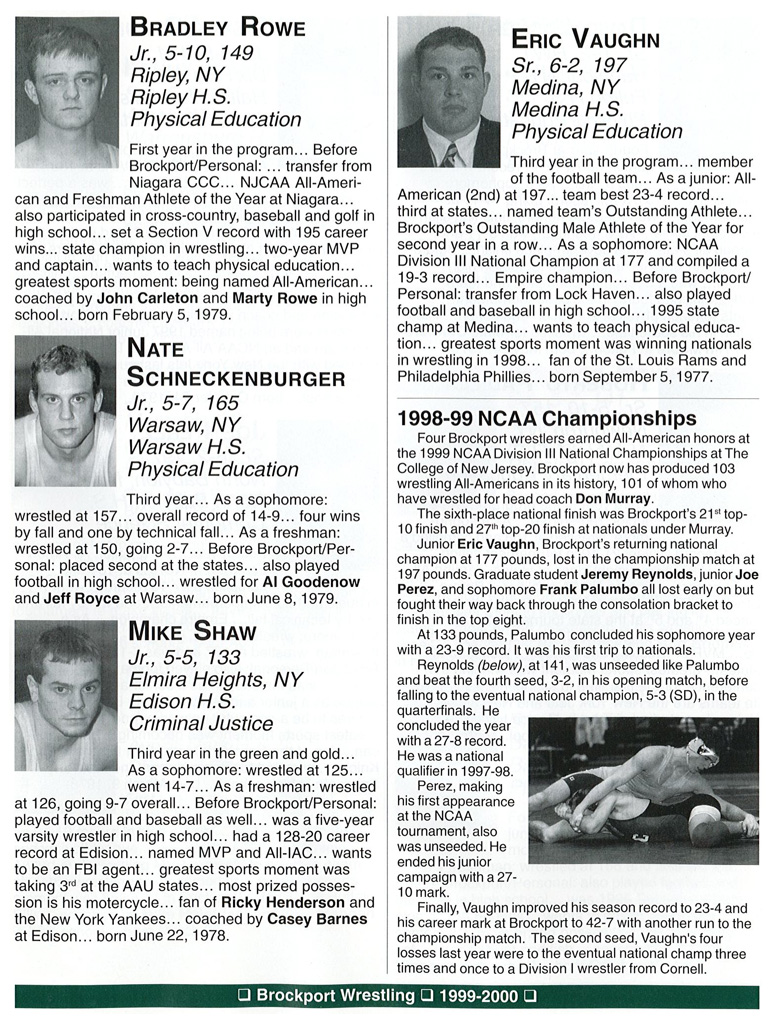 1999-2000 Brockport Golden Eagles