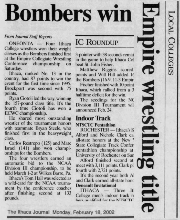 Bombers win Empire wrestling title