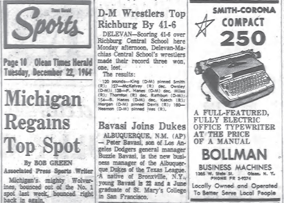 D-M Wrestlers Top Richburg By 41-6