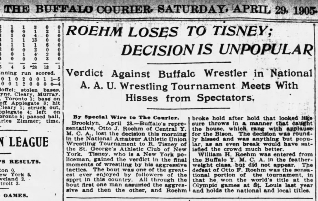 Roehm Loses to Tisney; Decision is Unpopular