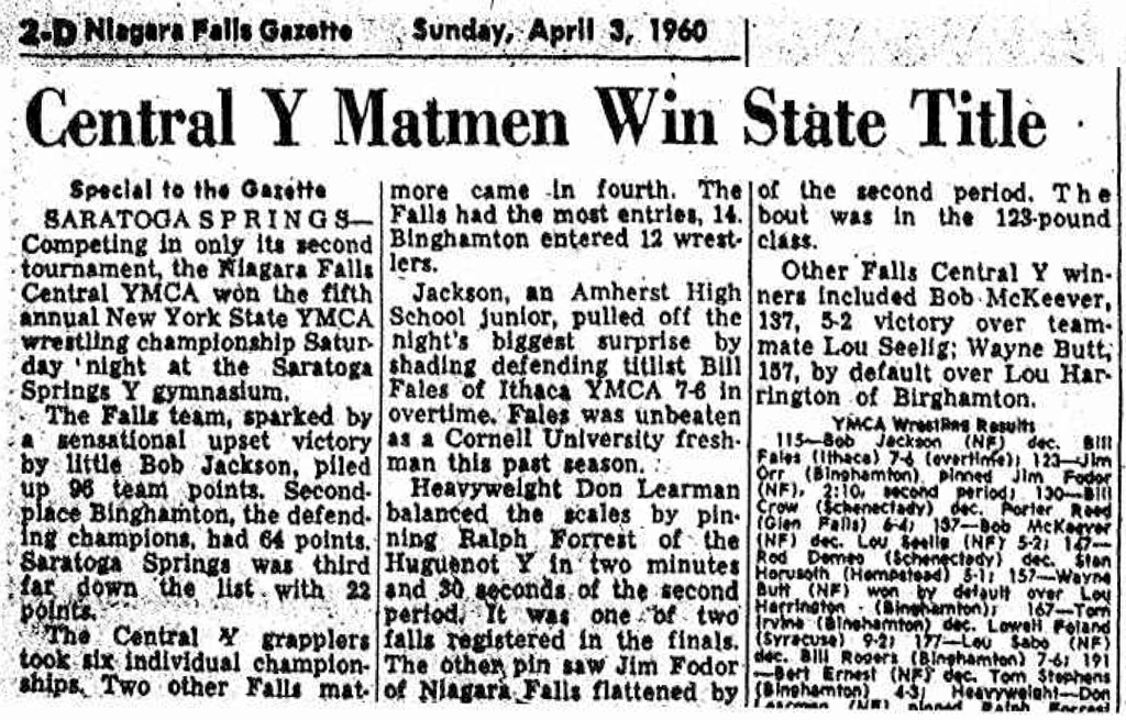 Central Y Matmen Win State Title