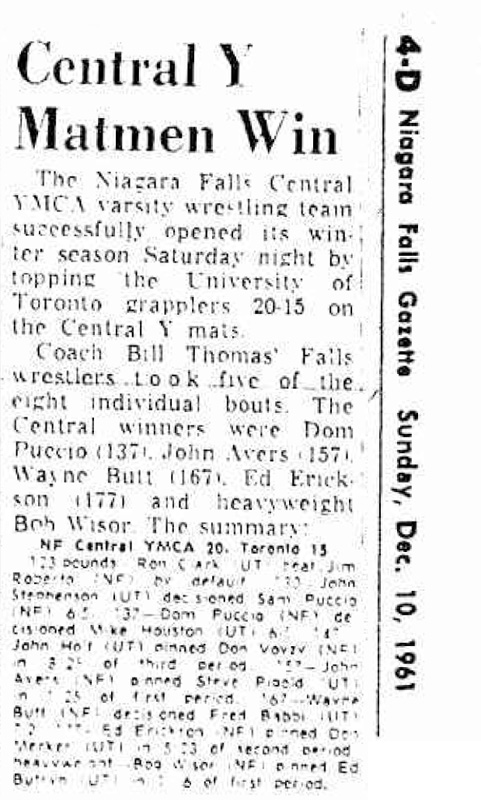 Central Y Matmen Win