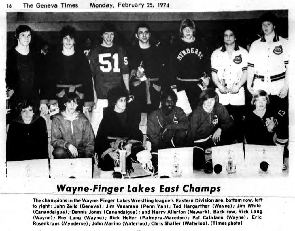 Wayne-Finger Lakes East Champs