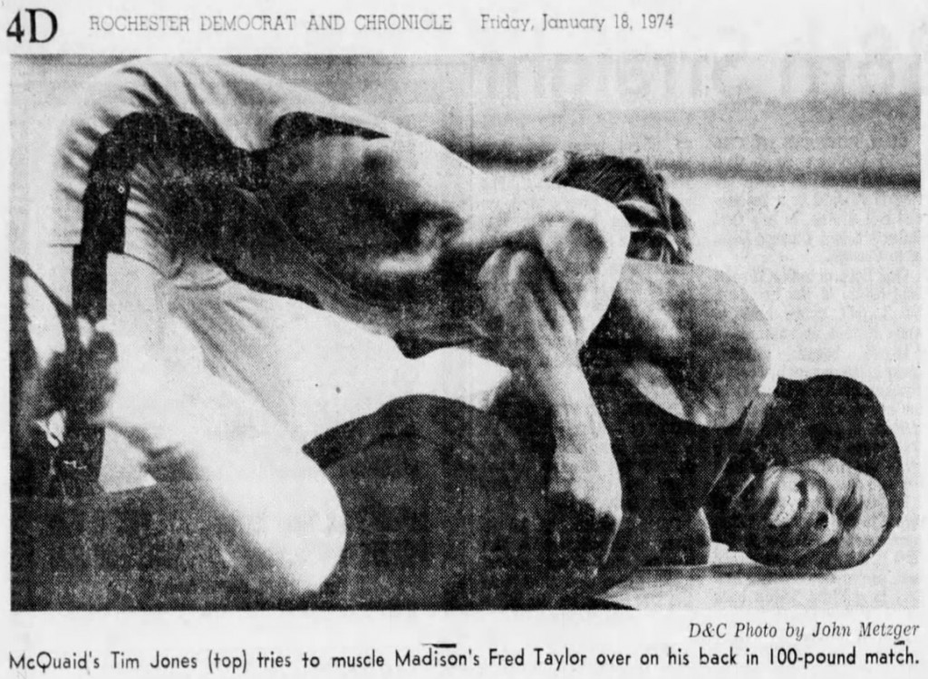 Tim Jones muscles Fred Taylor