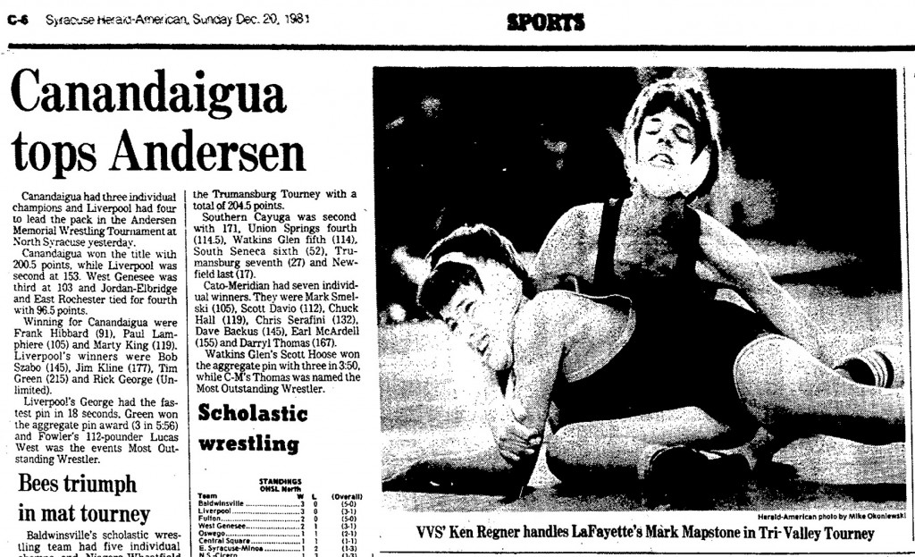 Canandaigua tops Andersen