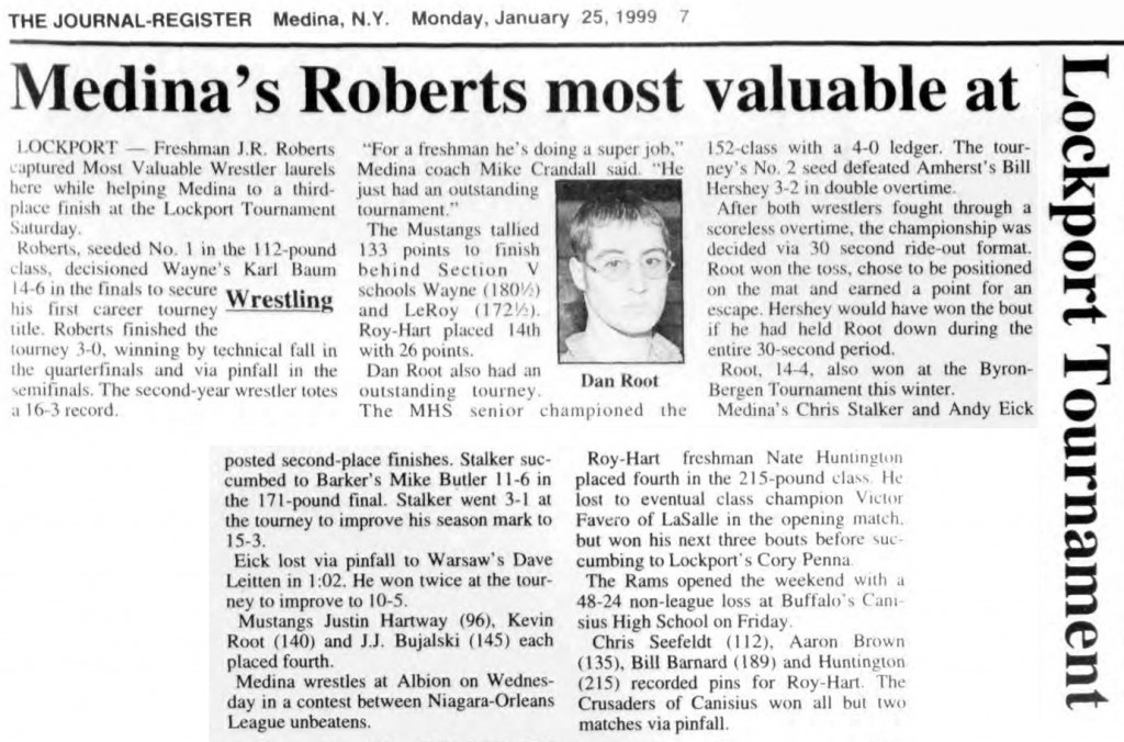 Medina's Roberts most valuable at Lockport Tournament