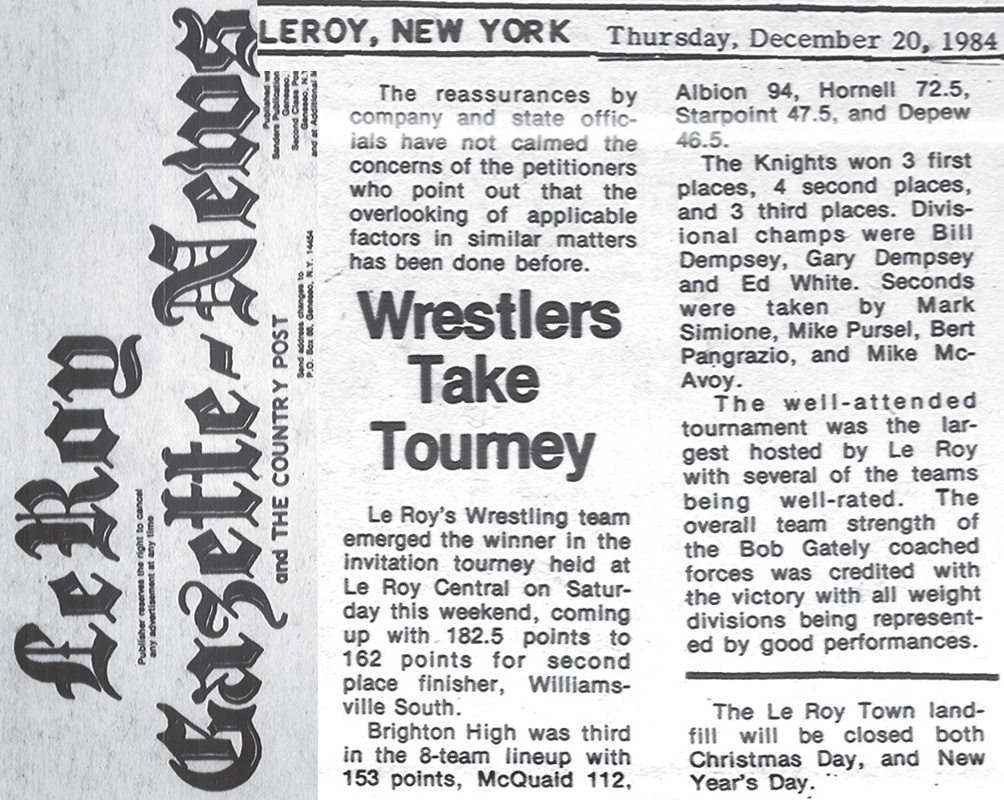 Wrestlers Take Tourney