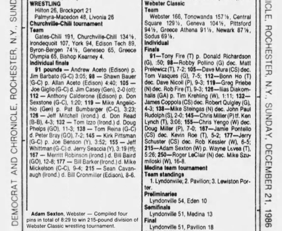 Churchville-Chili Tournament