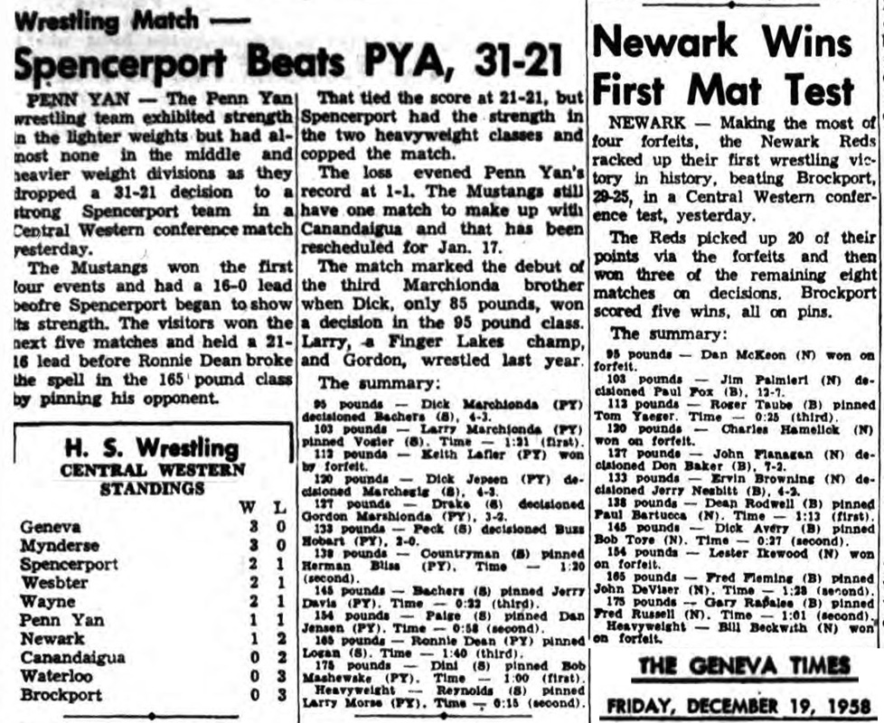 Newark Wins First Mat Test