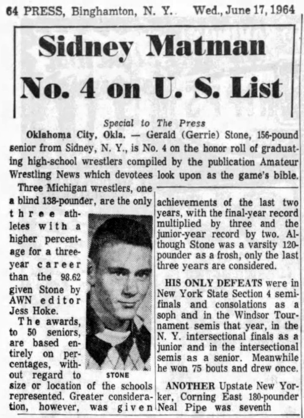 Sidney Matman No. 4 on U.S. List