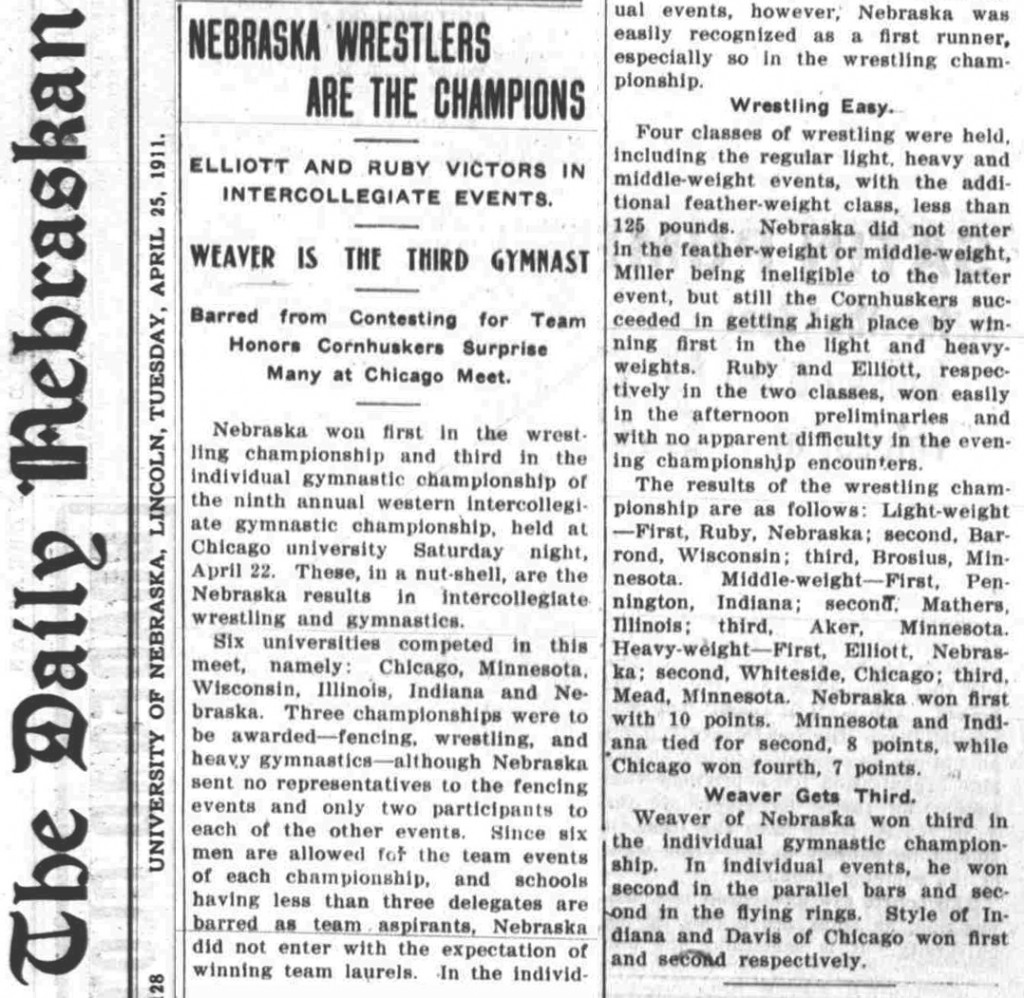 Nebraska Wrestlers Are Champions