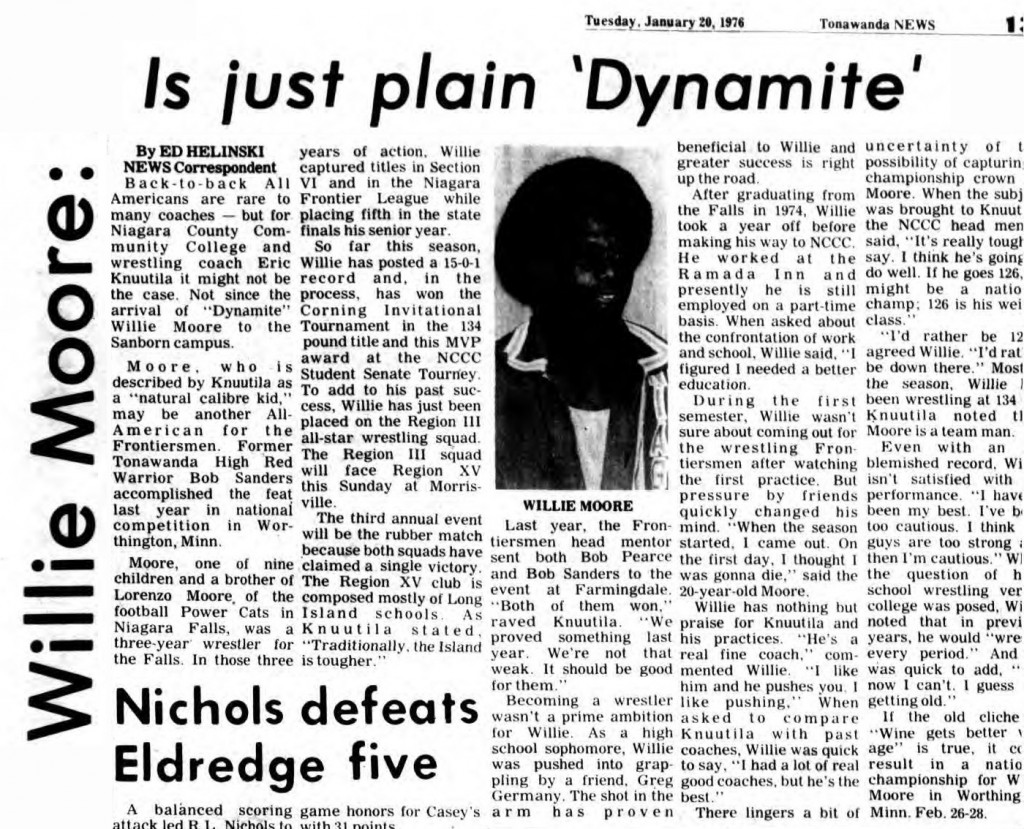 Willie Moore: Is just plain Dynamite