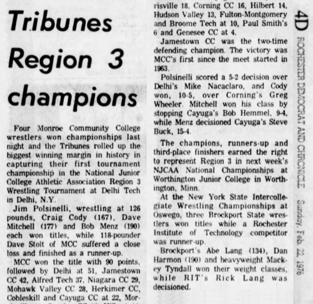 Tribunes Region 3 champions