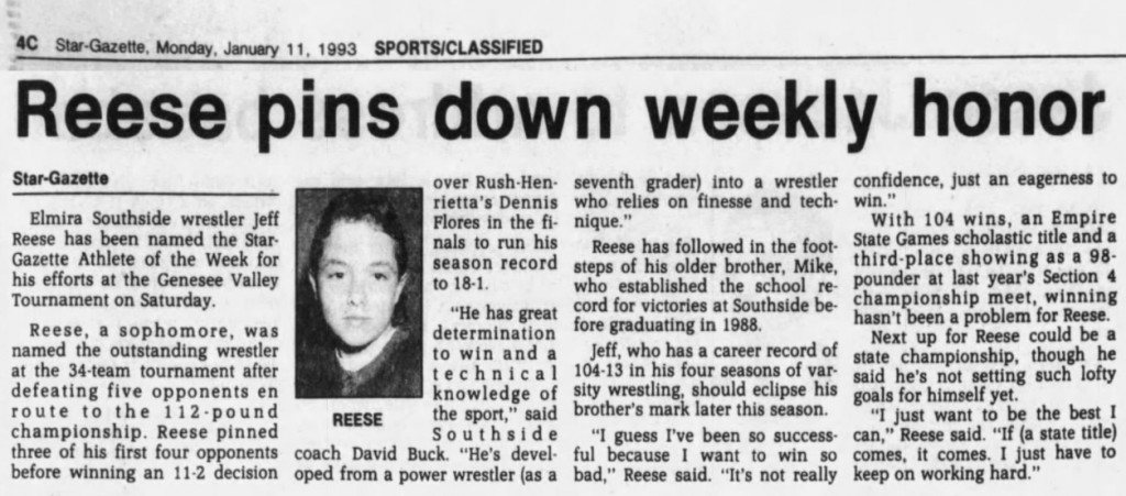 Reese pins down weekly honor