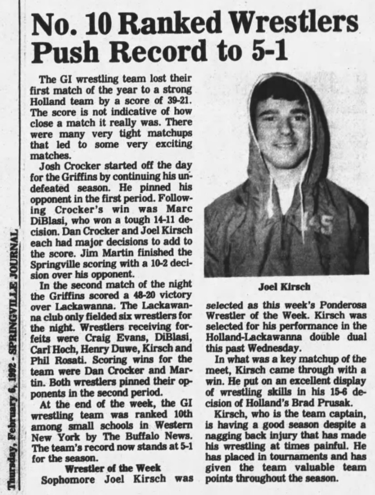 No. 10 Ranked Wrestlers Push Record to 5-1