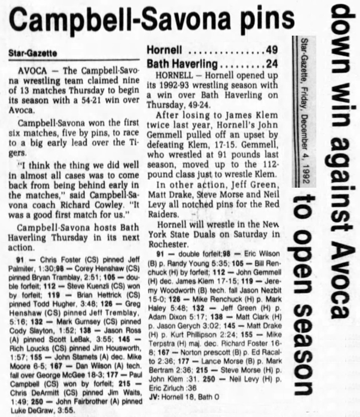 Hornell hammers Haverling