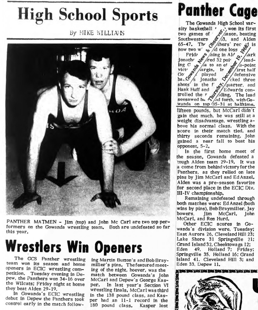 Gowanda Wrestlers Win Openers