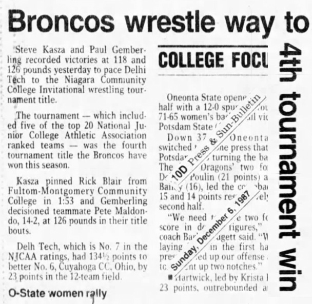 Broncos wrestle way to 4th tournament win