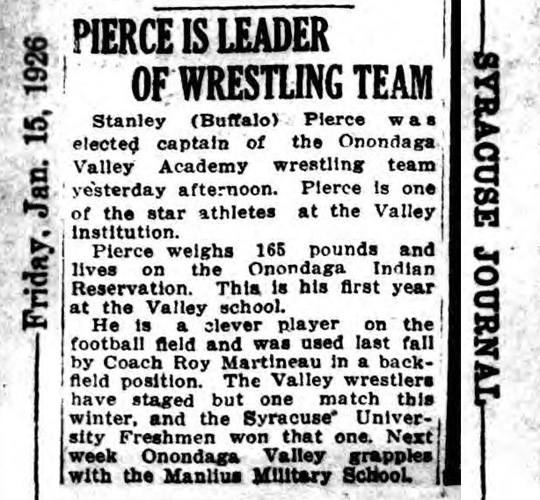 Pierce Is Leader of Wrestling Team
