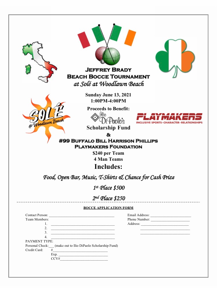 1st annual Ilio DiPaolo Beach Bocce Tournament