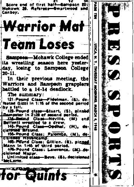 Warrior Mat Team Loses