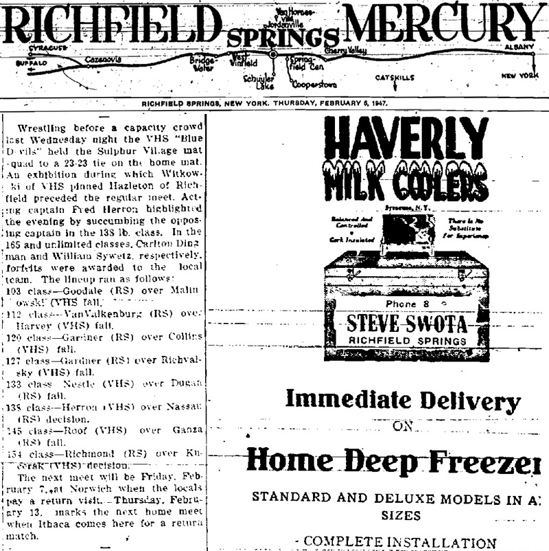 Van Hornesville Central School Notes