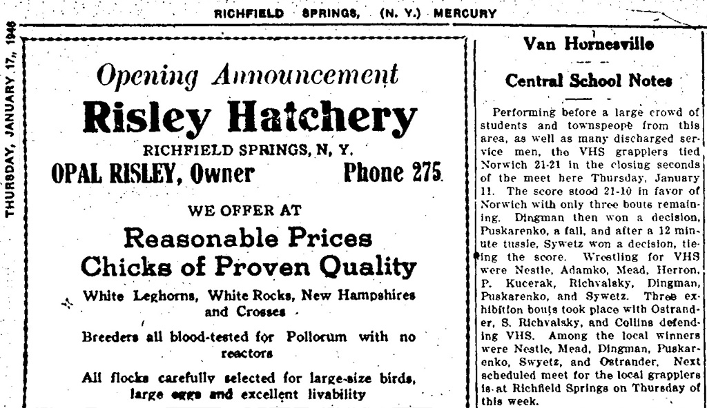 Van Hornesville, Norwich Knotted at 21