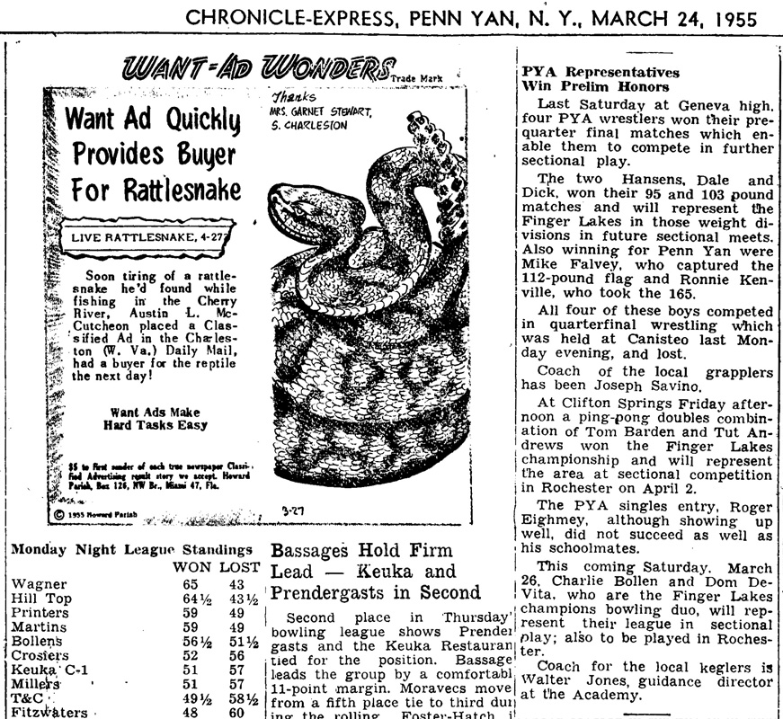 Penn Yan Representatives Win Prelim Honors