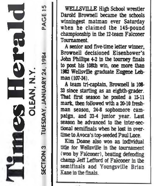 Wellsville's Winningest