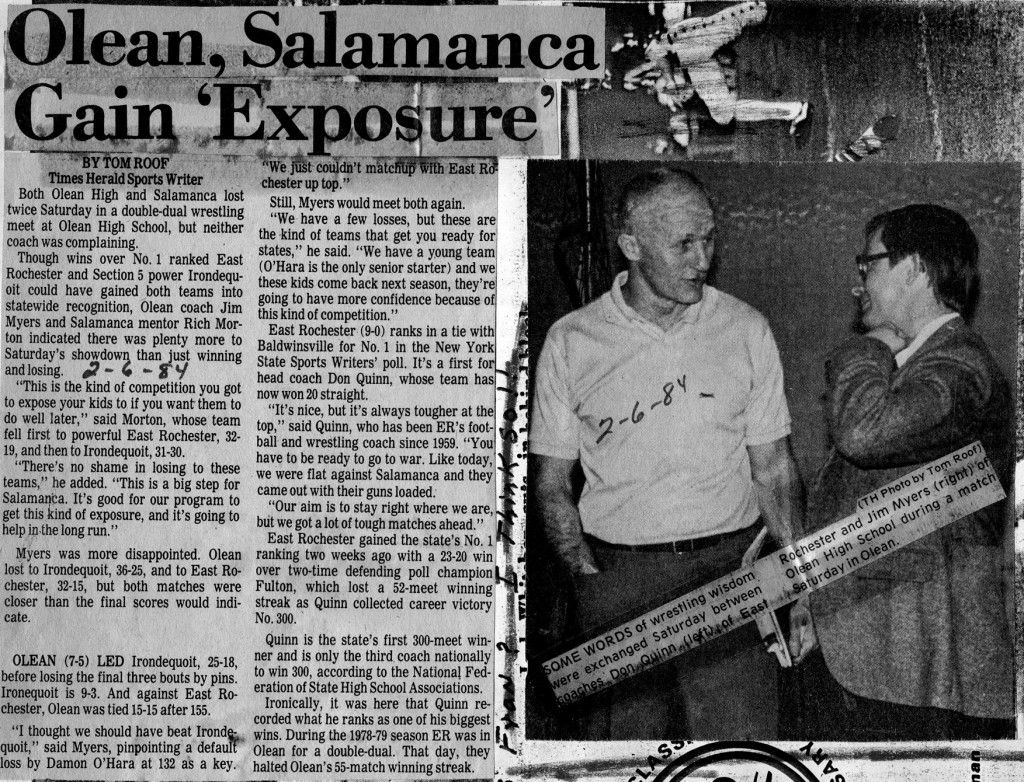 Olean, Salamanca Gain 'Exposure'