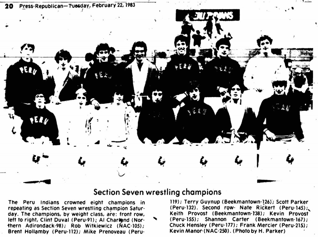 Section Seven wrestling champions