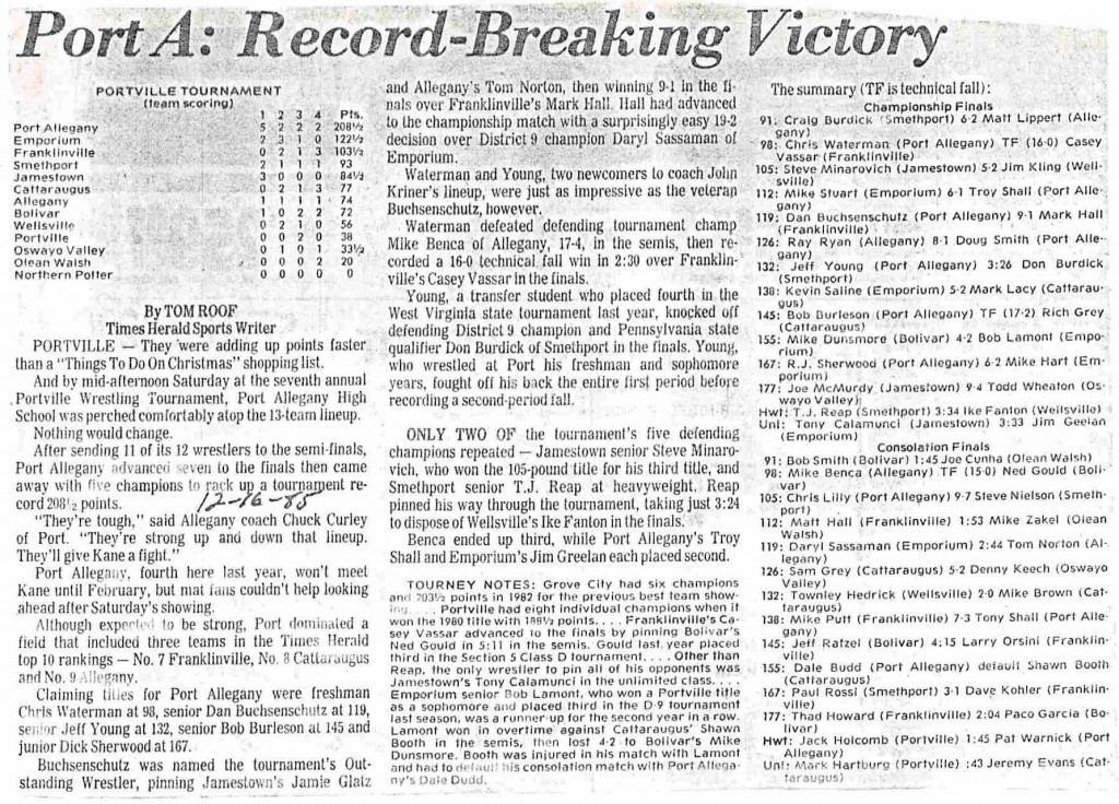 Port A: Record-Breaking Tourney