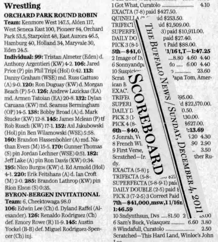 Orchard Park Round Robin