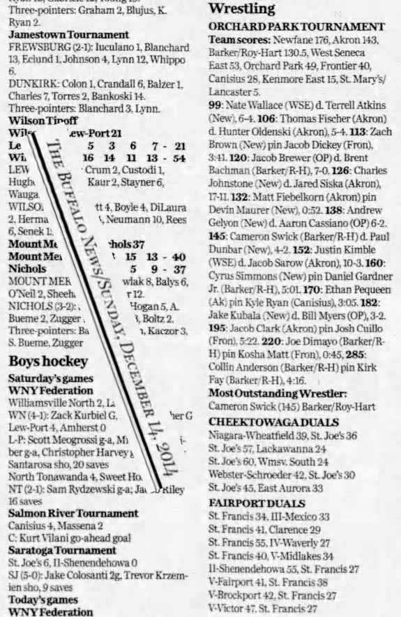 Orchard Park Tournament