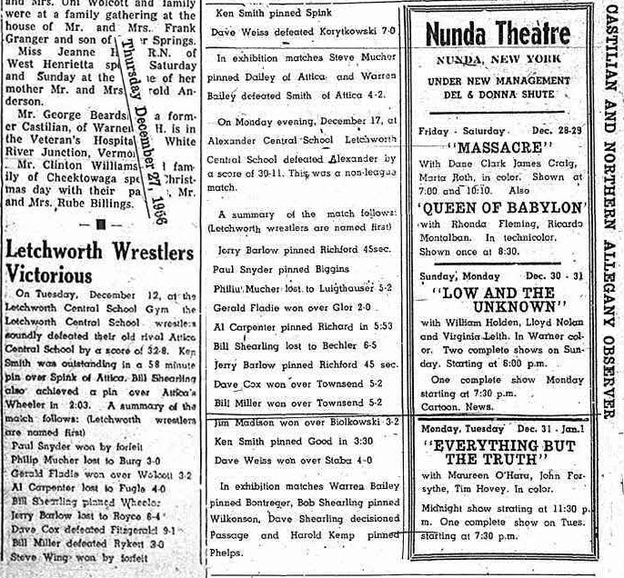 Letchworth Wrestlers Victorious
