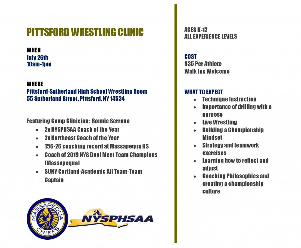 Pittsford Wrestling Clinic