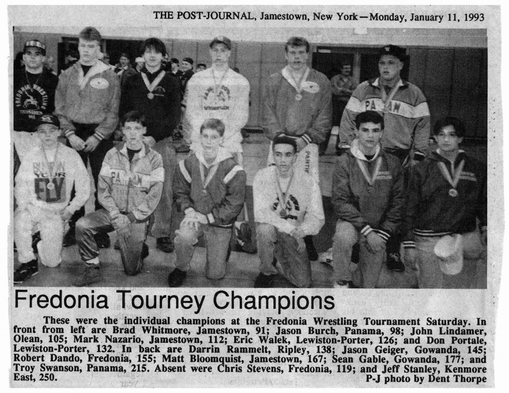 Fredonia Tourney Champions