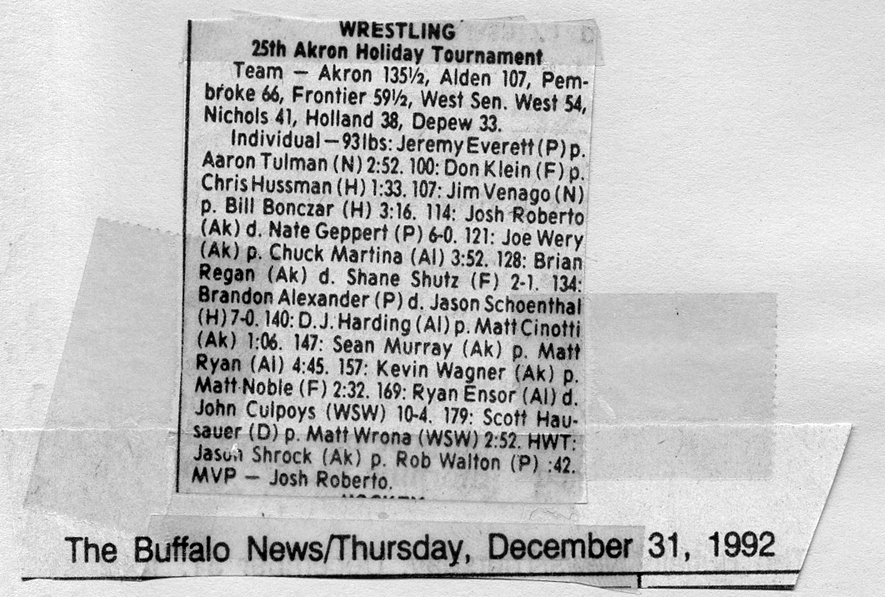 25th Akron Holiday Tournament