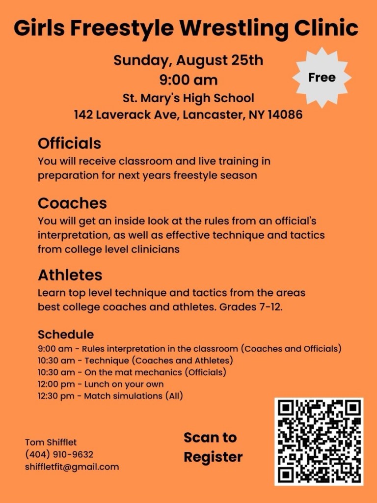 Girls Freestyle Wrestling Clinic