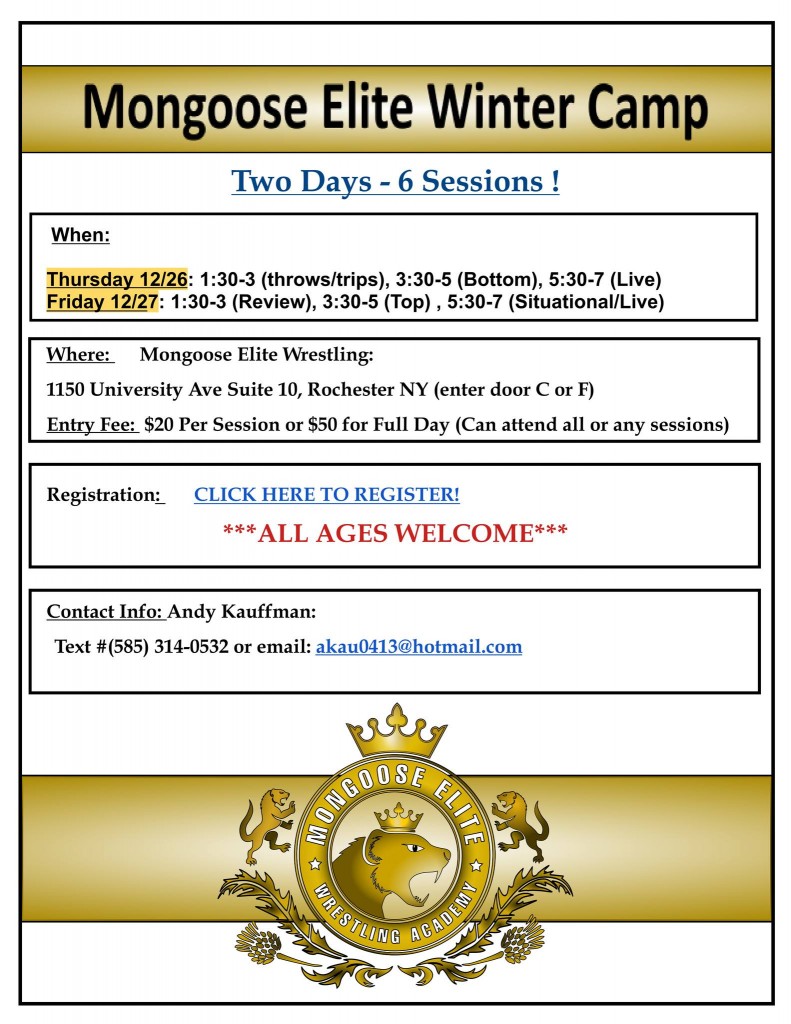 Mongoose Elite Winter Camp