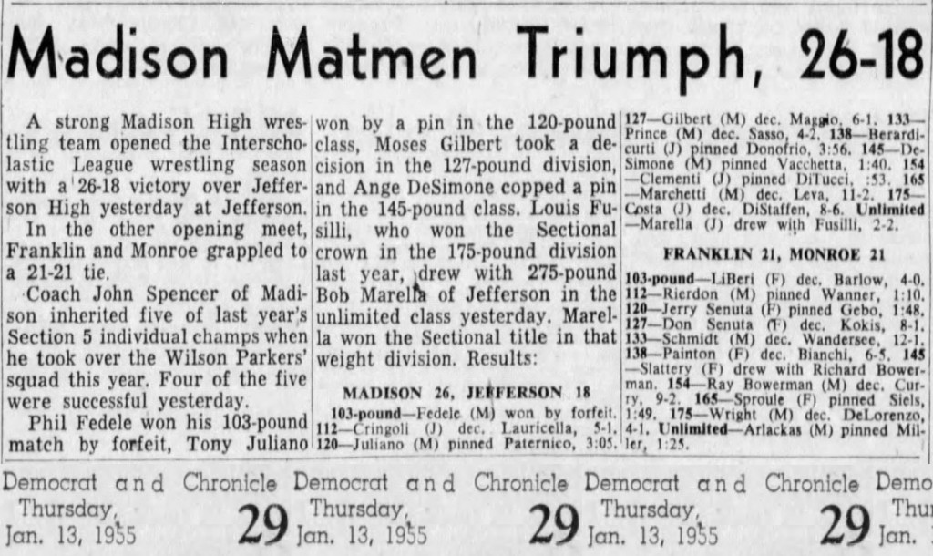 Madison Matmen Triumph, 26-18